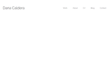 Tablet Screenshot of danacaldera.com